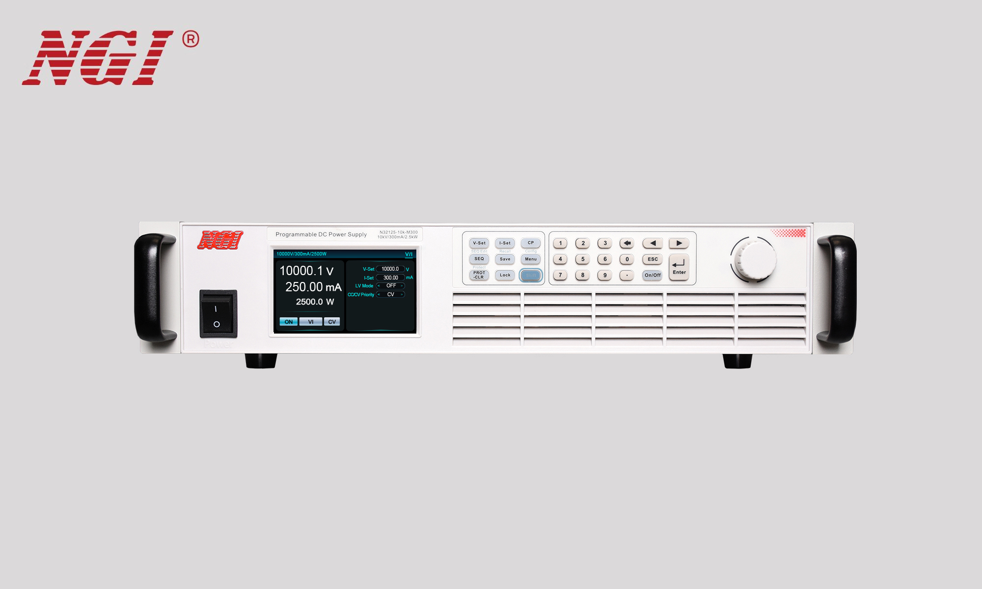 高性能高压可编程直流电源 N32125-10k-M300 10000V	 0.3A 2500W